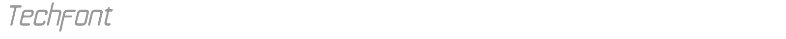Techfont font preview